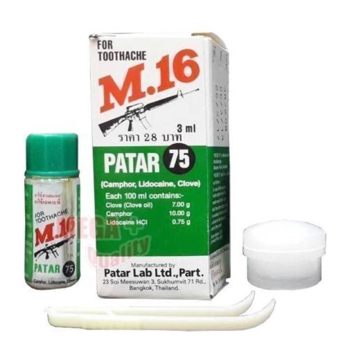 M.16 FOR TOOTHACHE First Aid Tooth Kit Oral Anesthetic Pain Relief Clove Oil 3ml