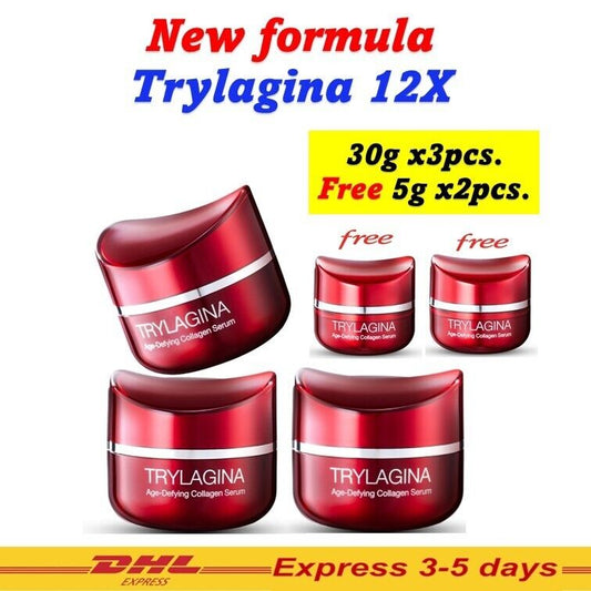 100g TRYLAGINA 12X Collagen cream serum Best Face Skincare Anti-aging Wrinkle